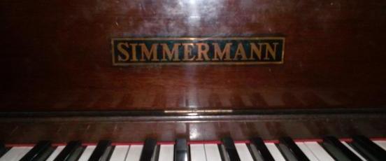 Simmermann Piano - vintage antique photo